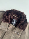 Hush | Olive Faux Fur Collar Jacket (M)