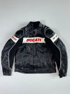 Ducati by Dainese Padded Leather Racing Motorcycle Jacket (XL)