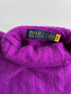 Polo Ralph Lauren Women's Purple Cable Knit Turtleneck Sweater women’s(XS)