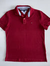 Tommy Hilfiger | Classic Piqué Polo | Crimson T-Shirt (L)
