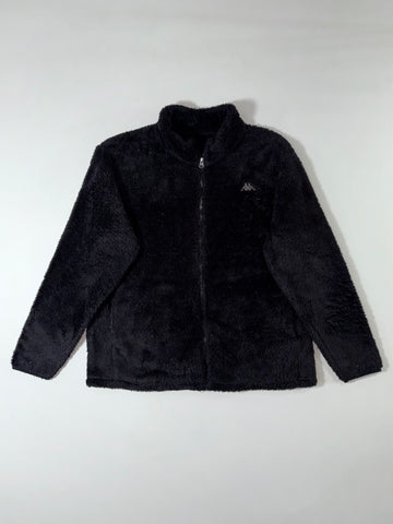 Kappa Black Sherpa Fleece Zip Jacket (XL)