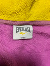 Everlast Pink Fleece Zip-Up Hoodie – Yellow Lined Hood (S)