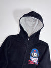 BSX Miniche Black "Stop War" Skull Zip-Up Hoodie (S)
