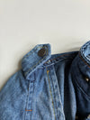Y2K Asymmetric Zip Denim Biker Jacket – Medium Blue Wash woman’s (XS)