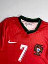 Portugal #7 Red Football Jersey (XS)