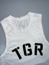 OTGR | White Mesh Tank Top (L)