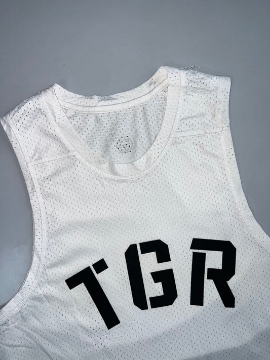 OTGR | White Mesh Tank Top (L)