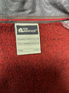 The Redface Trekking Red Herringbone Panel Half-Zip Fleece Pullover (M)