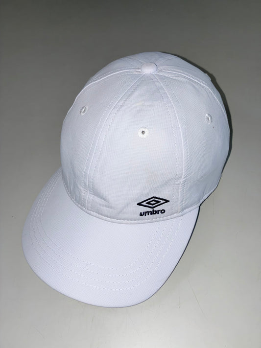 Umbro Diamond Logo White Ripstop Sports Cap (Adjustable)