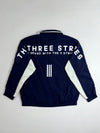 Adidas "The Three Stripes" Woven Track Jacket – Navy/White (2XL)