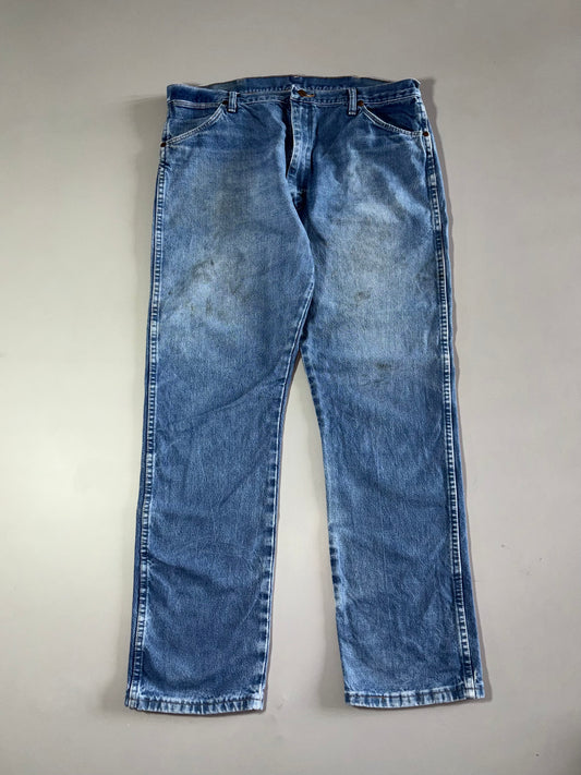 Vintage Wrangler 13MWZ Cowboy Cut Jeans – Light Wash (W:38) (L:44)