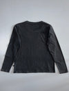 The North Face Easy Regular Fit Tonal Logo Long Sleeve T-Shirt — Charcoal Grey (S)