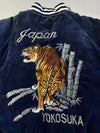 Vintage JAKE Velvet Sukajan Souvenir Jacket, Tiger & Dragon Embroidered (M/L)