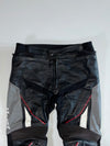 Probiker Grey & Red Accent Two-Piece Racesuit Knee Padded (Jacket Size :S/M) (W:34|L:37)