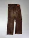 Y2K G-Star Raw Brown Corduroy 3D Twisted Pants (W:34) (L:43)