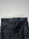 Vintage Louis Black Leather Five Pocket Biker Pants (W:28) (L:36)