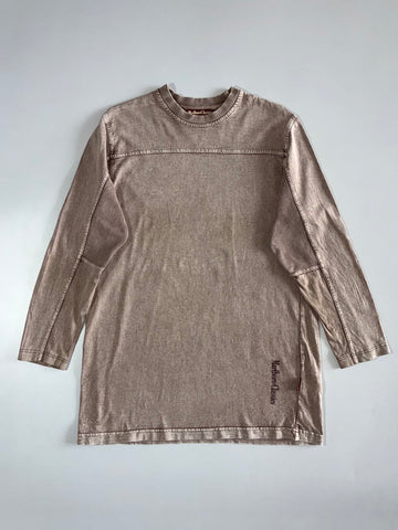Marlboro Classics Brown Washed Long Sleeve T-Shirt (S)
