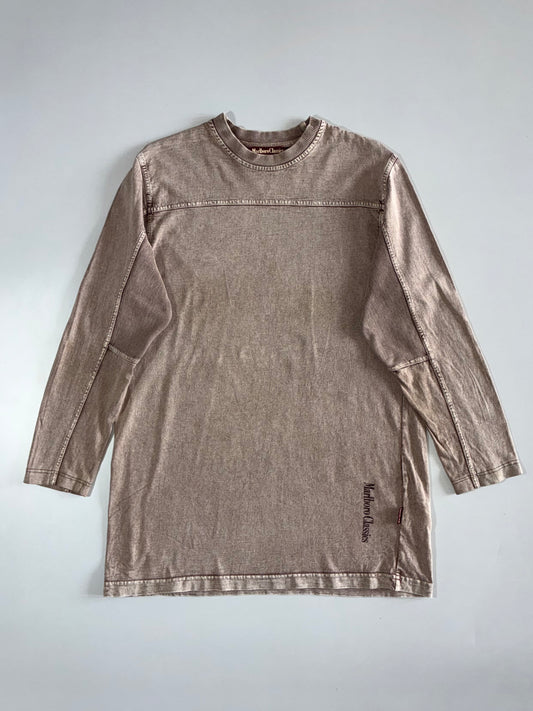 Marlboro Classics Brown Washed Long Sleeve T-Shirt (S)