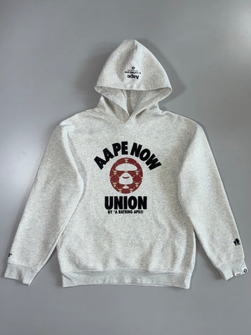 AAPE by A Bathing Ape | “Now Union” Graphic Hoodie (L)