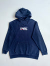 Vintage Tommy Jeans Navy Blue Logo Graphic Hoodie (L)