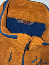 Black Yak Extreme Peak Rust Orange Half-Zip Grid Fleece (M)