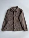 Hollister | Sherpa Fleece Snap Overshirt Taupe Brown (S)