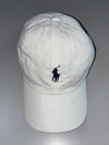 Polo Ralph Lauren Cap – White with Navy Pony (Adjustable)