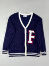 FILA Varsity Letter "F" Knit Cardigan (M)