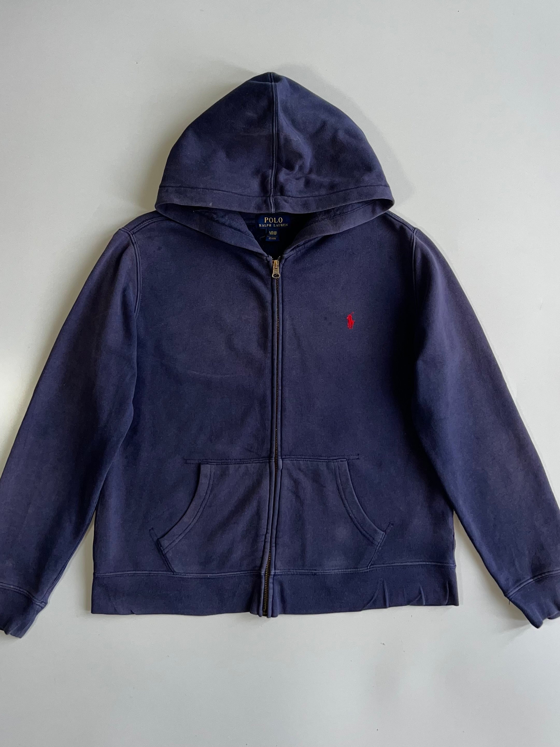 Polo Ralph Lauren Navy Full-Zip Hoodie (S) – Drip Drop Attire