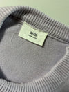 Ami Paris Lilac Big Ami de Coeur Logo Knit Sweater  (2XL)