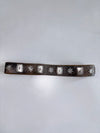 Vintage Bavarian Trachten Genuine Leather Belt with Silver Edelweiss & Concho Hardware (W-34 To 38)