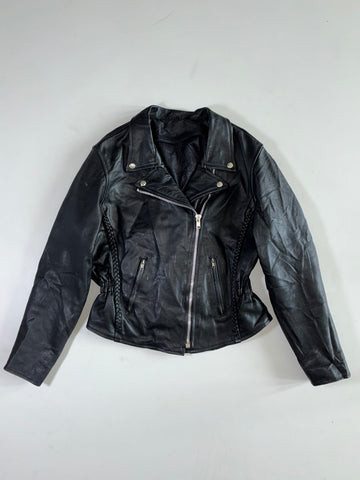 Super Premium Original Bomber Leather Jacket Women’s (S)