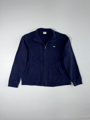 Lacoste | Navy Wool Full Zip Knit Jacket (2XL)