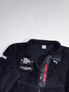 Puma | Black Sherpa Fleece Patch Zip-Up Jacket (S)