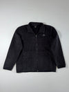 Vintage Y2K Adidas Fleece Zip-Up Jacket – Black (XL)