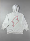 Adidas Neo Graphic Three-Stripe White Pullover Hoodie (2XL/3XL)