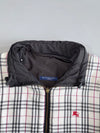 Burberry London Reversible Nova Check Embroidered Equestrian Knight Puffer Jacket (M)
