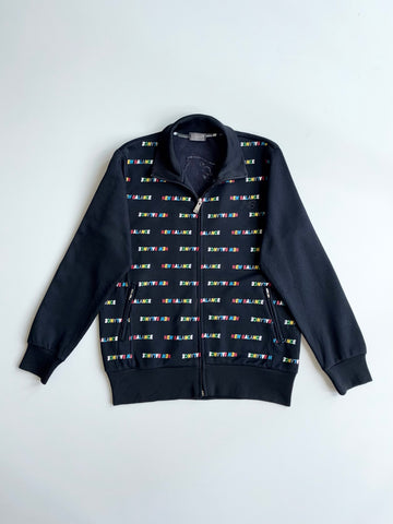 New Balance All-Over Logo Print Track Jacket – Black(S)