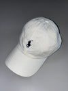 Polo Ralph Lauren Cap – White with Navy Pony (Adjustable)