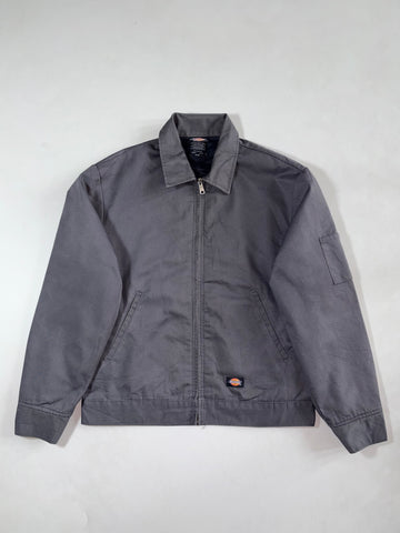 Vintage Dickies Grey Quilted Lined Eisenhower Work Jacket (XL)