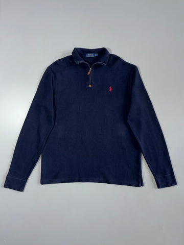Polo Ralph Lauren | Quarter Zip Pullover | Navy Blue (XL)