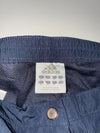 Y2K Adidas Navy 3-Stripe Nylon Track Pants – Mesh Lined (W:30) (L:40)