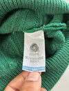 Vintage Lacoste Green Wool Cable Knit Crewneck Sweater (S)