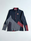 Black Yak Extreme Peak Colorblock Quarter Zip – Black/Grey/Burgundy (S)