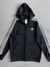 Adidas 3-Stripes Full Zip Hoodie Black (M)