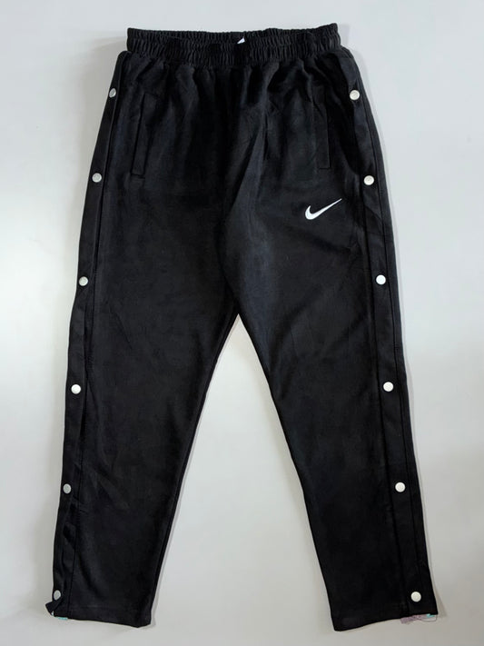 Nike Black Snap-Button Tearaway Track Pants Elastic (W:28|L:37)