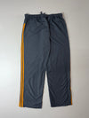 Adidas Grey Orange 3-Stripe Woven Track Pants (W:38) (L:44)