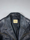 Vintage Vunic Black Premium Original Leather Jacket (Xl)