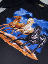Sanmarino Active Wear Horses Graphic Tee (Black) (M)