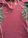 Black Yak Maroon Half-Zip Trekking Tee (M)